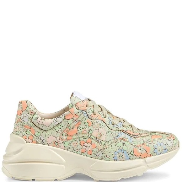 🌈🌈🌈GUCCI x LIBERTY floral sneakers. Size 37 - Picture 3 of 7